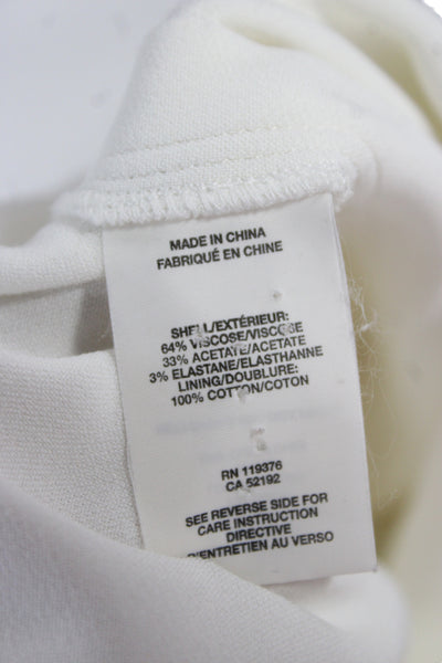 Helmut Womens Basic Collared Button Front Blouse White Long Sleeve Size XS