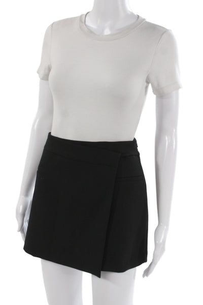 Zara Womens Mini Skort Black Size XL
