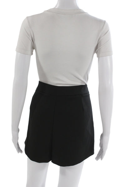 Zara Womens Mini Skort Black Size XL