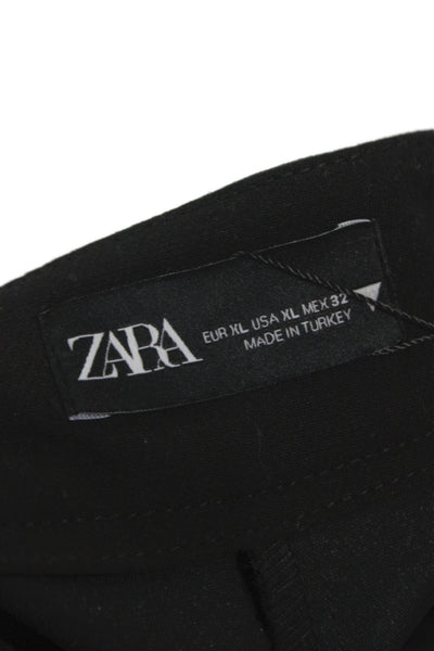 Zara Womens Mini Skort Black Size XL