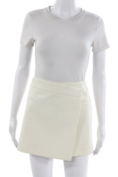 Zara Womens Mini Skort White Size XL