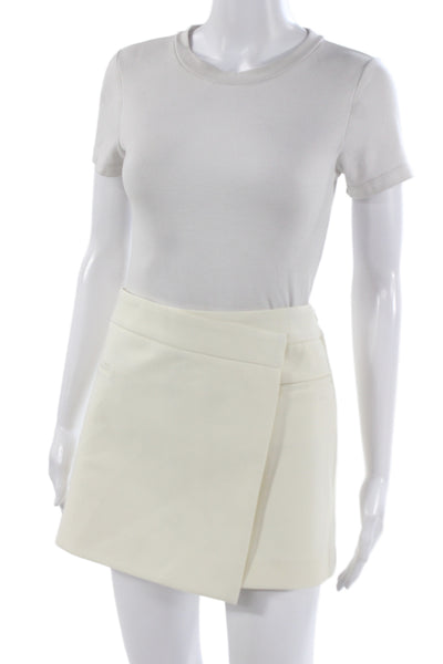 Zara Womens Mini Skort White Size XL