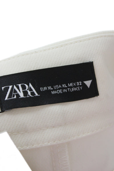 Zara Womens Mini Skort White Size XL