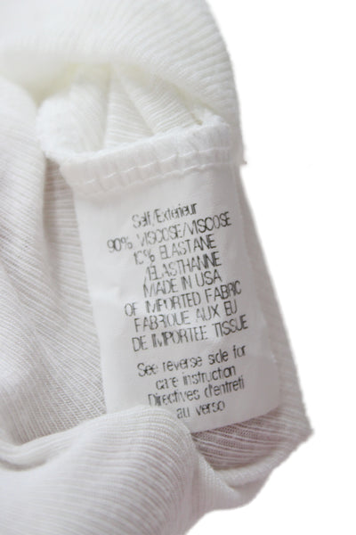 Theory Women Basic Sleeveless Tank White Size XS
