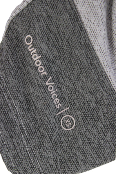 Outdoor Voices Womens Cropped Tank Sleeveless Gray Round Neck Size XS