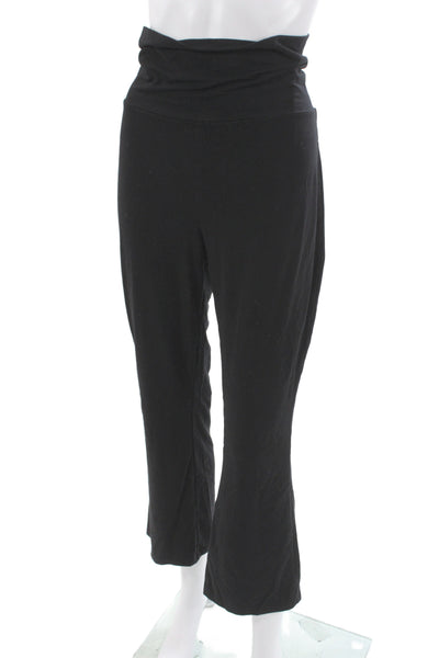 Hatch Womens Black Cropped Maternity Pants Bamboo Viscose Size M