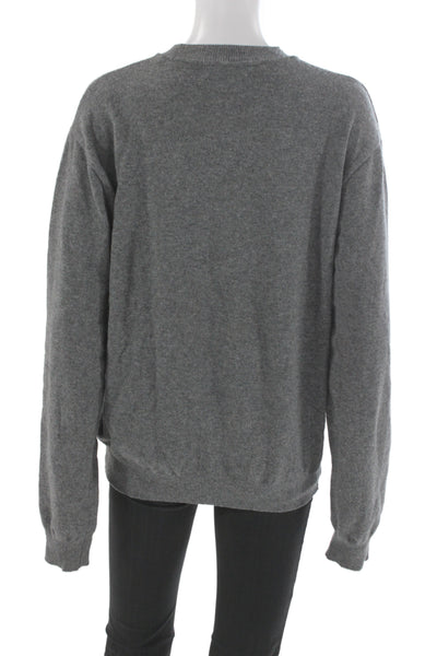 The Frankie Shop Unisex Gray Pullover Sweater Crew Neck Long Sleeve Size XS