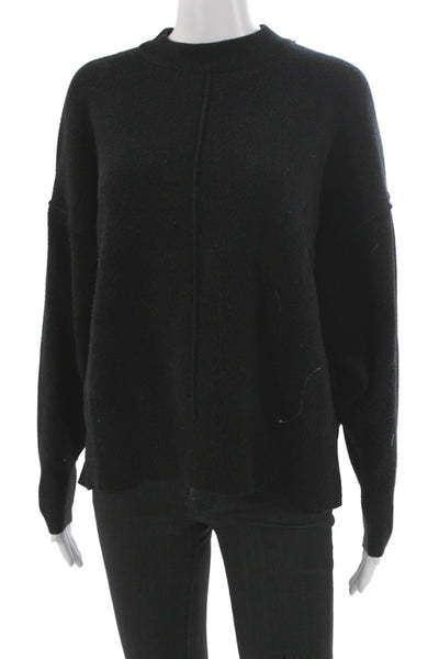 Zara Unisex Black Pullover Crew Neck Long Sleeve Size S