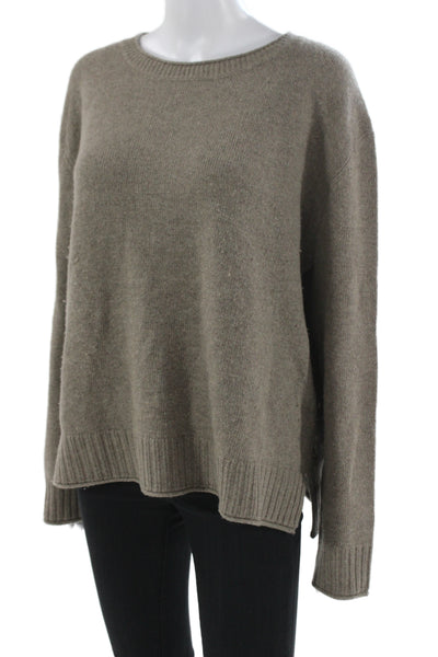 Jenni Kayne Unisex Brown Crew Neck Pullover Sweater Size L