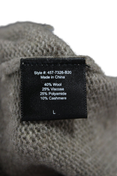 Jenni Kayne Unisex Brown Crew Neck Pullover Sweater Size L
