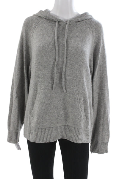 Sanctuary Women Pullover Hoodie Gray Drawstring Long Sleeve Size M