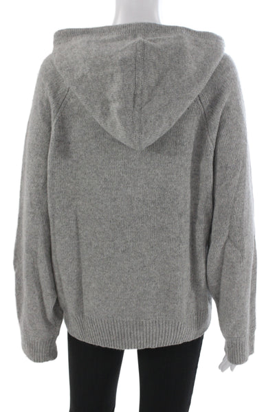 Sanctuary Women Pullover Hoodie Gray Drawstring Long Sleeve Size M