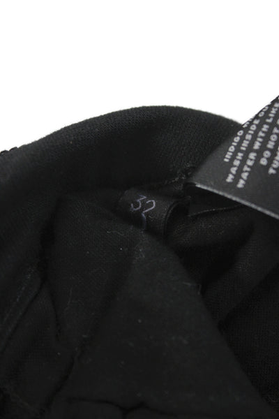 J Brand Women Cropped High Rise Black Jeans Button Closure Size 32