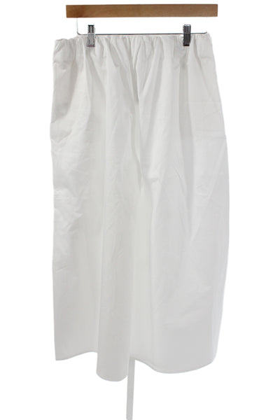 Zara Womens A-Line Skirt White Cotton Solid Size M