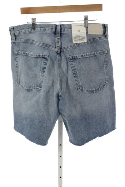 Citizens of Humanity Mens Light Blue Regenerative Cotton Shorts Size 32