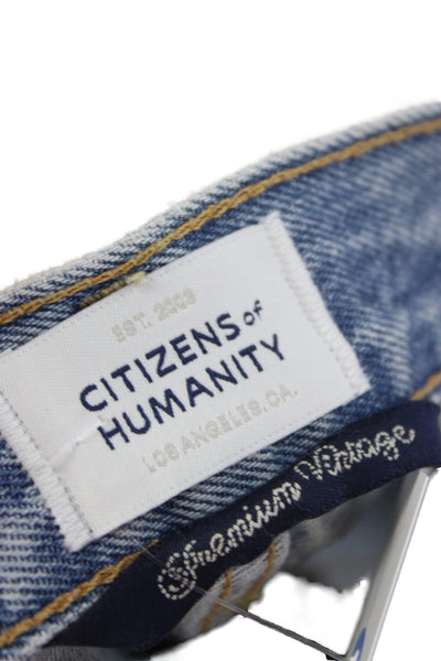 Citizens of Humanity Mens Light Blue Regenerative Cotton Shorts Size 32