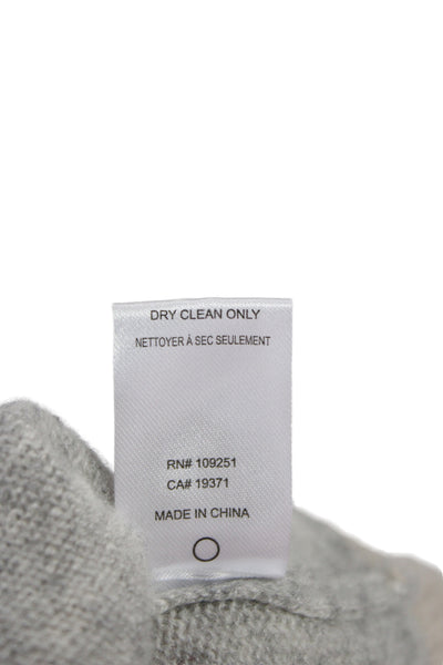 Birds of Paradis by Trovata Unisex Gray Cashmere Pullover Size L