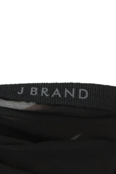 J Brand Womens V-Neck Sleeveless Camisole Black Polyester Size M