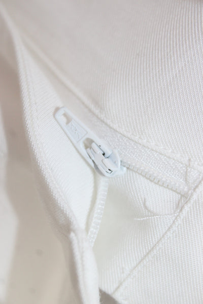 Nonchalant Label Unisex Dress Pants White Rayon Blend Size M