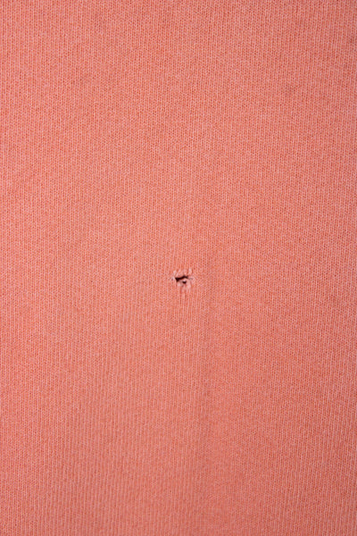 Retro Brand Womens Pullover Sweatshirt Orange 100% Cotton Long Sleeve Size M