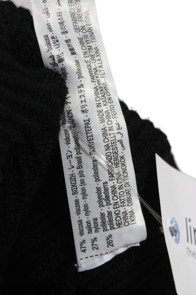 Zara Unisex Black Mock Neck Pullover Long Sleeve Size S