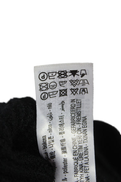 Zara Unisex Black Mock Neck Pullover Long Sleeve Size S
