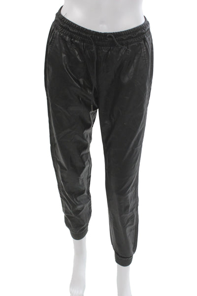 Zara Unisex Black Cotton Windbreaker Jogger Pants Drawstring Size XS