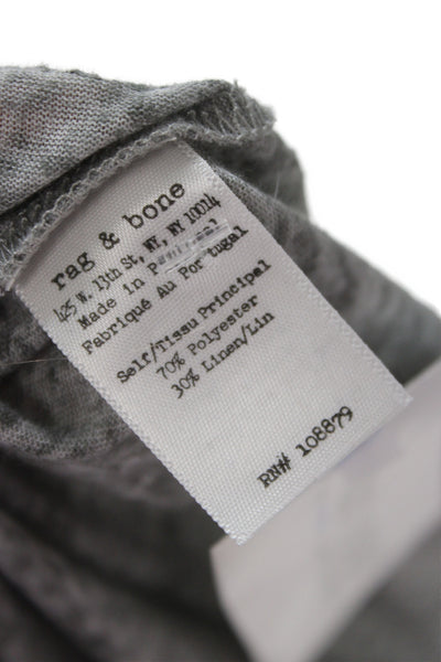 Rag & Bone Jean Womens Basic Gray Tank Cotton Wool Sleeveless Designer Size XS