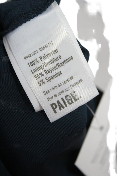 Paige Black Label Womens Black V-Neck Long Sleeve Blouse Size S