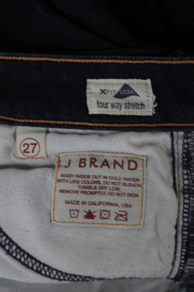 J Brand Womens Dark Blue High Rise Bootcut Jeans Denim Size 27