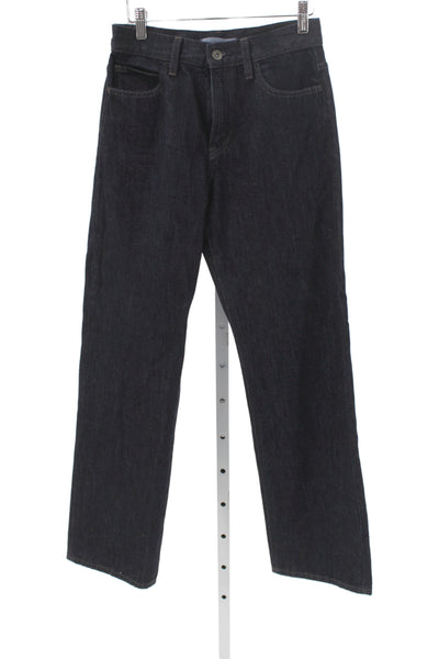 JW Anderson Mens High Rise Straight Jeans Dark Blue Denim 29 Inseam Size 10