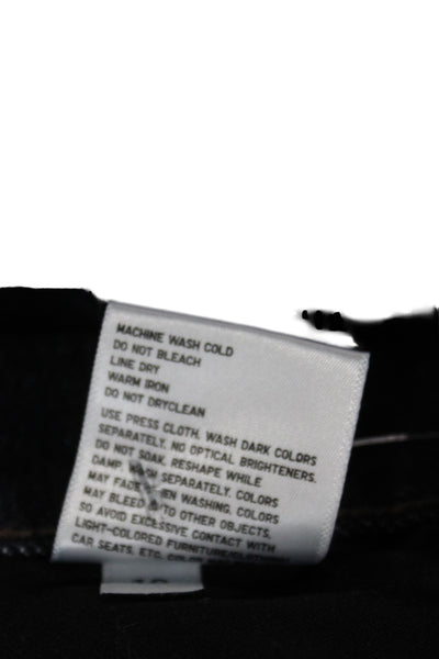 JW Anderson Mens High Rise Straight Jeans Dark Blue Denim 29 Inseam Size 10