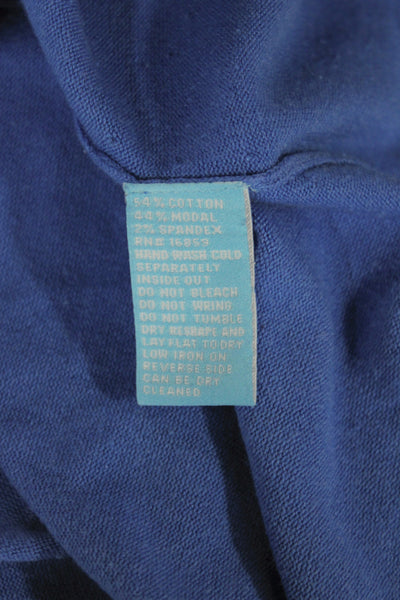 J. Mclaughlin Unisex Pullover Long Sleeve Crew Neck Blue Size M