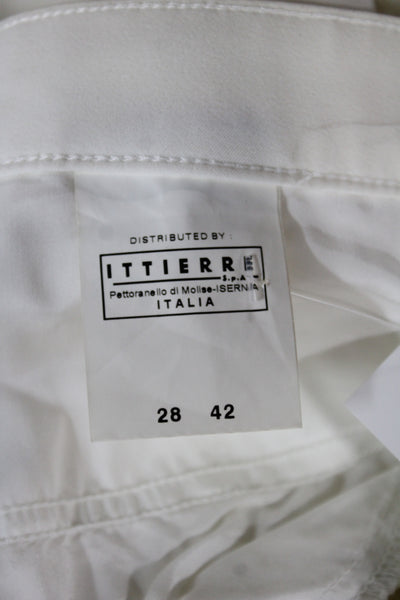 Versace Mens Dress Pants White Polyester Elastane Size 28