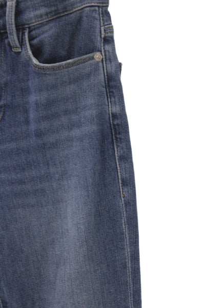 Frame Womens Flared Cropped Jeans Blue Denim Size 24