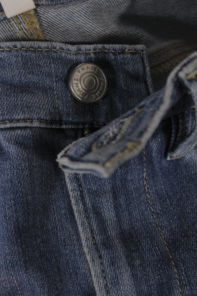 Frame Womens Flared Cropped Jeans Blue Denim Size 24