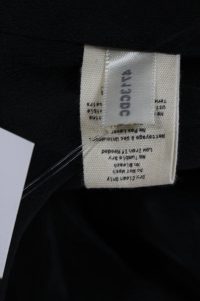 L'Agence Women Black Silk V-Neck Camisole Sleeveless Size XS
