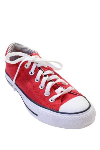 Converse Womens All Star Low Top Lace Up Sneakers Red Size 8