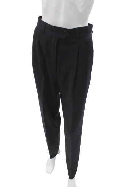 Escada Margaretha Ley Unisex Black Wool Dress Pants Size 34