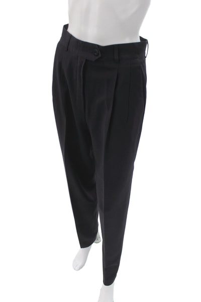 Escada Margaretha Ley Unisex Black Wool Dress Pants Size 34