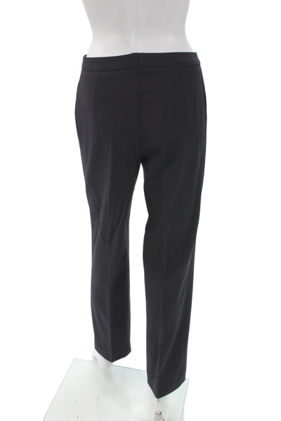 Escada Women Dress Pants Dark Blue Polyester Hook Eye Size 34