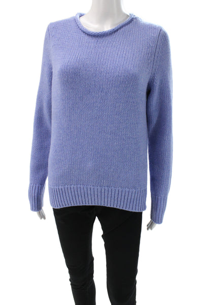 Alex Mill Unisex Purple Merino Wool Crew Neck Pullover Sweater Size S