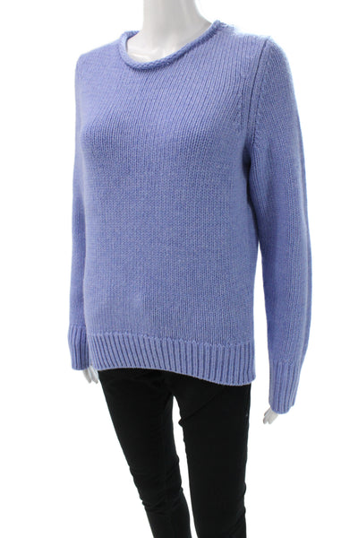 Alex Mill Unisex Purple Merino Wool Crew Neck Pullover Sweater Size S