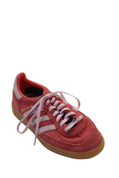 Adidas Womens Lace Up Side Logo Suede Spezial Sneakers Pink Size 7