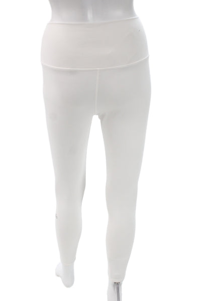 Alo Womens Ankle Leggings White Spandex Nylon Size XS