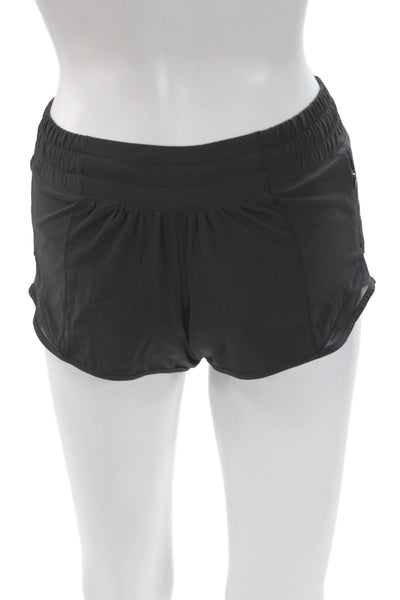 Lululemon Womens Black Polyester Athletic Shorts Size 0