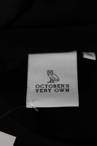 Octobers Very Own Mens Black Cotton Crewneck Music Tee Size XL