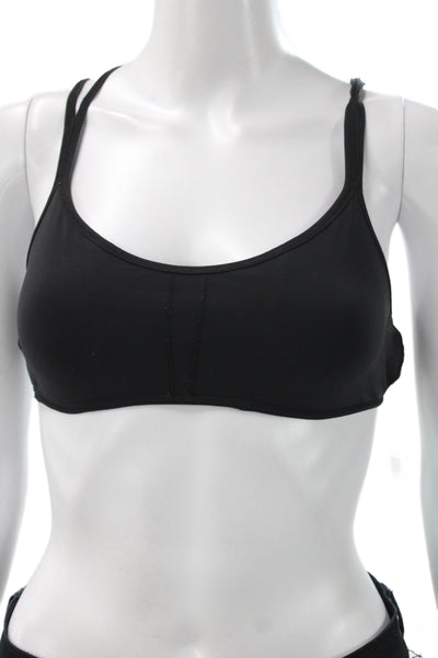 Lululemon Womens Cross Strap Back Sports Bra Black Size 4