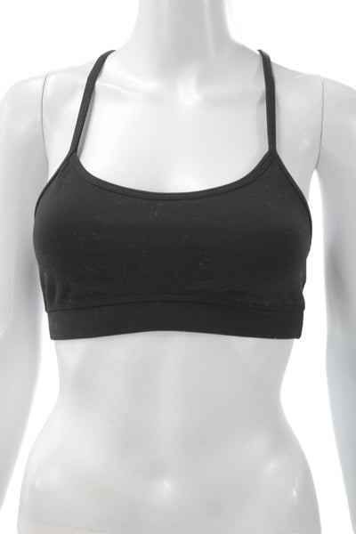 Lululemon Womens T Strap Back Sports Bra Black Size 4