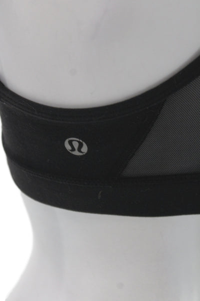 Lululemon Womens T Strap Back Sports Bra Black Size 4